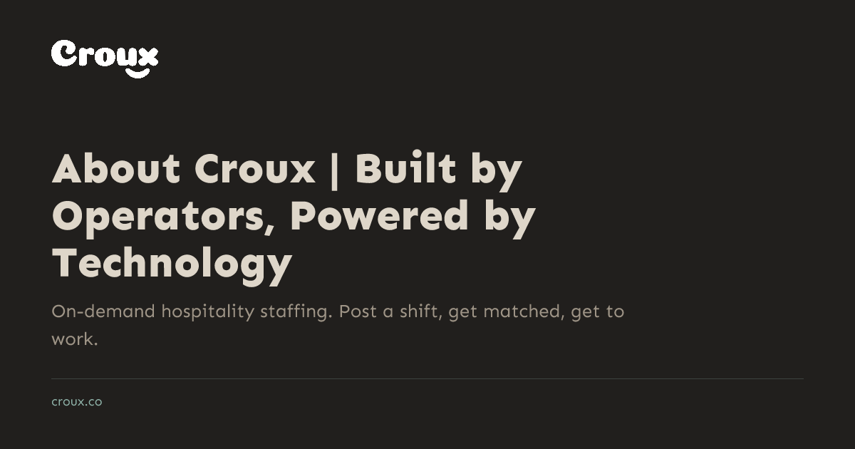 About Croux | Built by Operators, Powered by Technology | Croux
